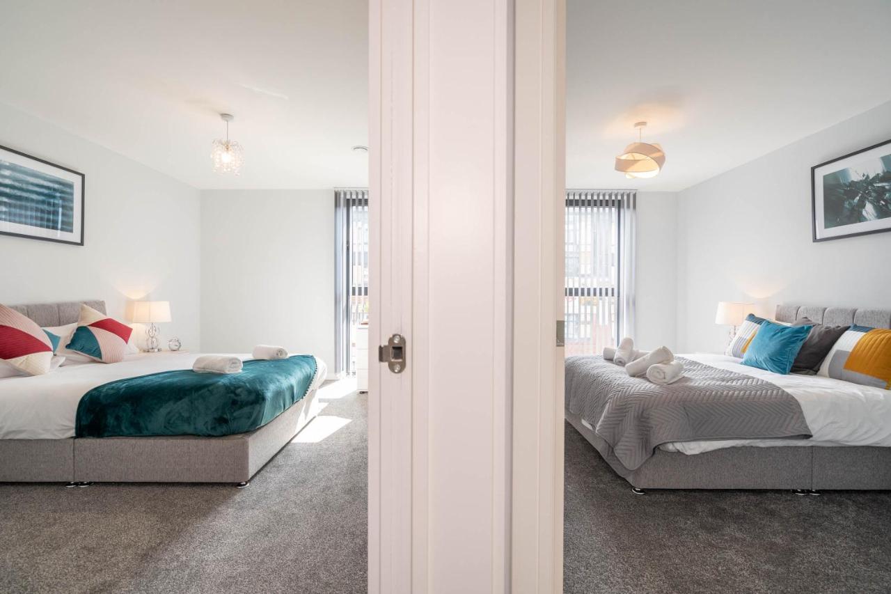 New Build - 2 Bed Snug Modern Apartment - Juliet Balcony - Roof Top Terrace - Digbeth, Birmingham City Centre - Free Netflix & Smart Tv מראה חיצוני תמונה